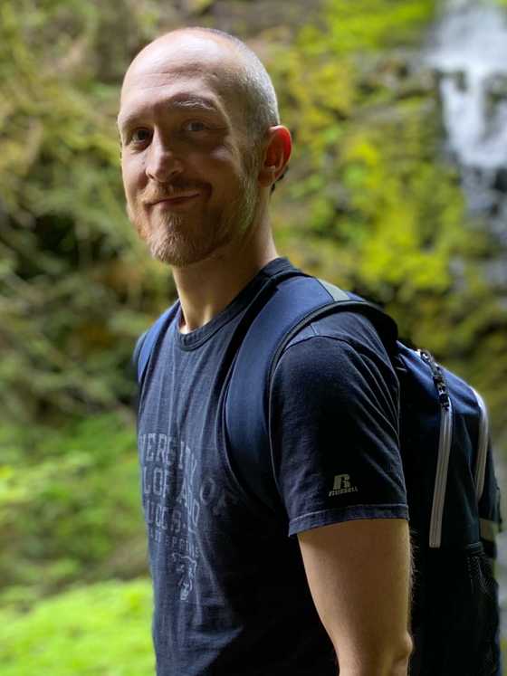 Dr. Mike Maynard while hiking in Oregon in 2020.